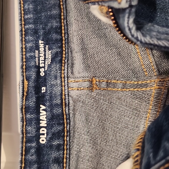 Old Navy High Rise OG Straight  Jeans Size 12 - Picture 2 of 4
